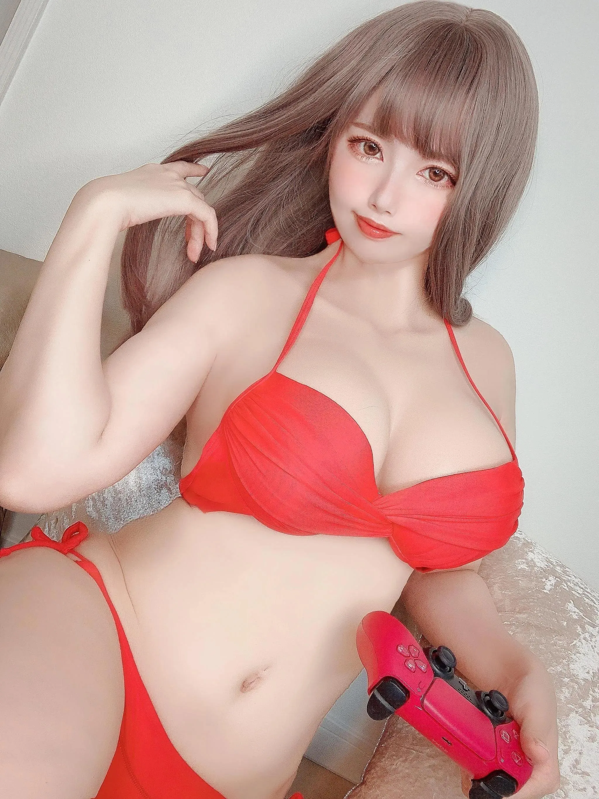 Uriうり – NO.005 Fantia2021-08月会员订阅合集-2021-08-27 Red Bikini9sheets [9P]插图2